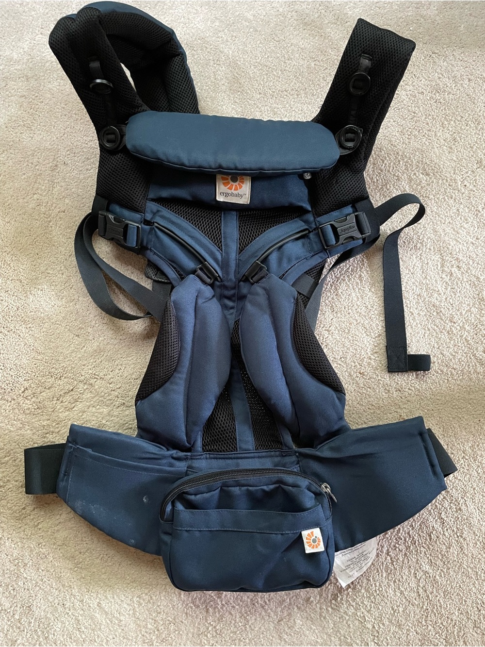 Ergobaby Omni 360 carrier all-in-one: Cool Air Mesh - Raven (Navy Blue)